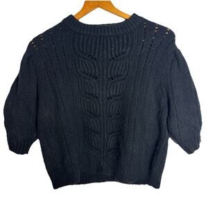 Anthropologie Rebecca Minkoff Campbell Puff Sleeve Sweater Wool Blend Size M